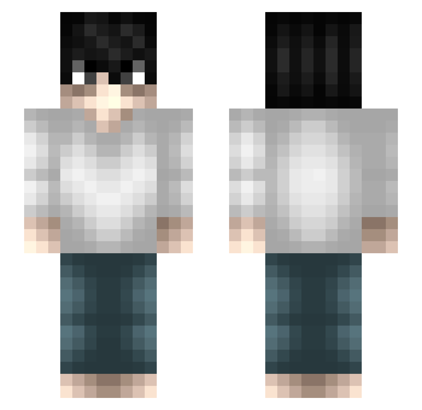 HuangAnh Minecraft skin, front and back view