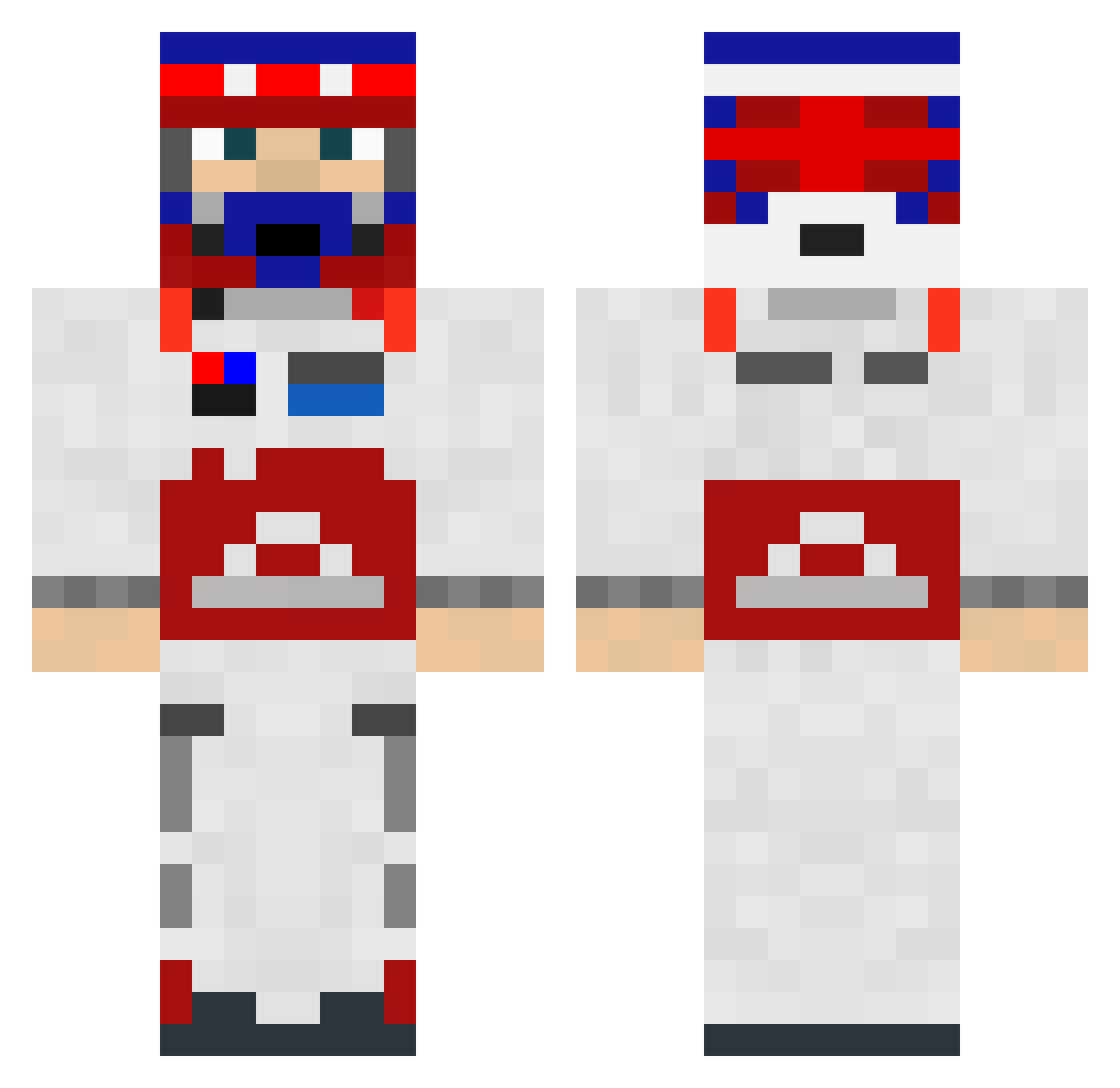AutisticUmeboshi Minecraft skin, front and back view