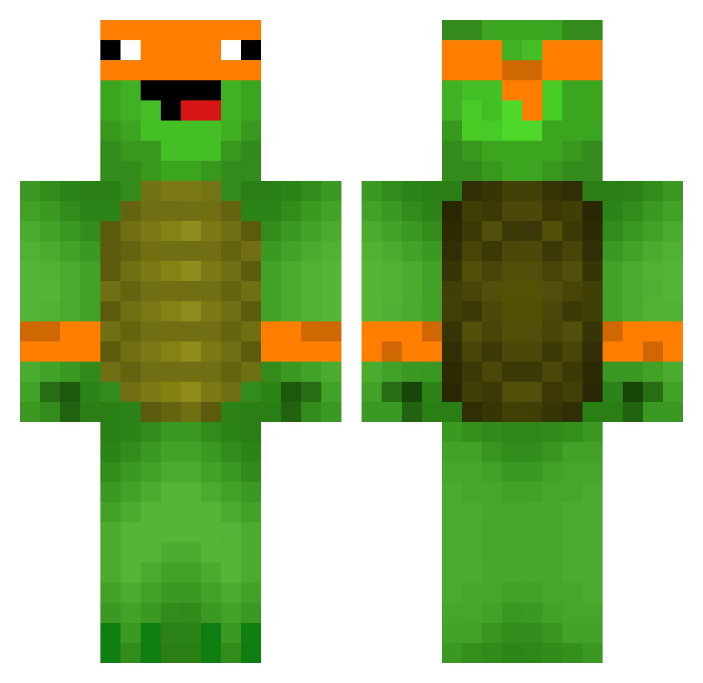 Epicwill007 Minecraft skin, front and back view