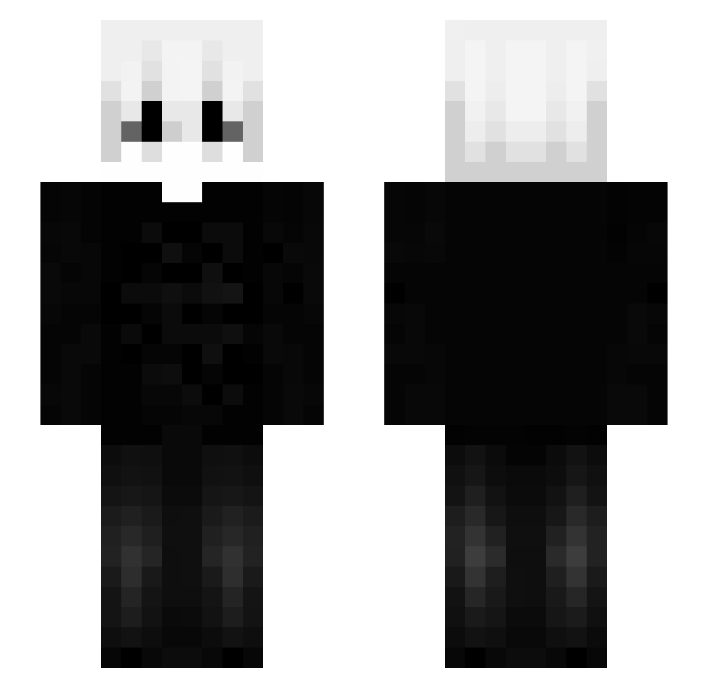 mhmmmed Minecraft skin, front and back view
