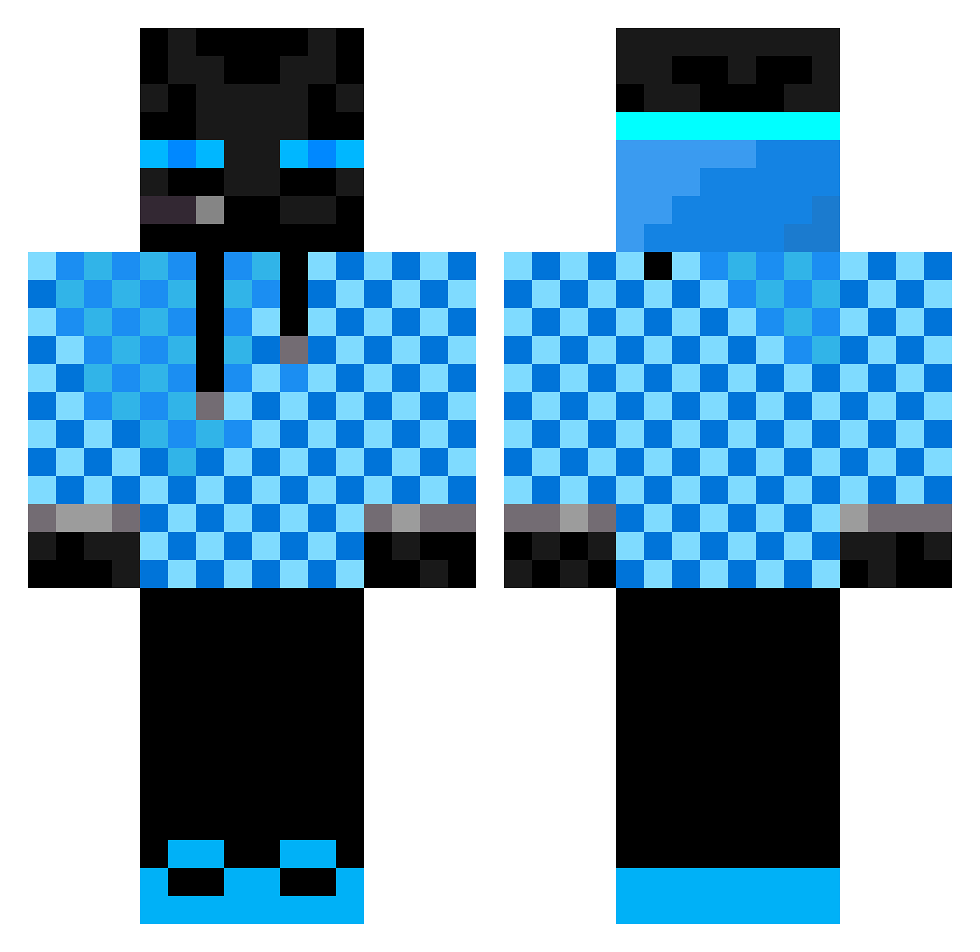 LenonLai Minecraft skin, front and back view