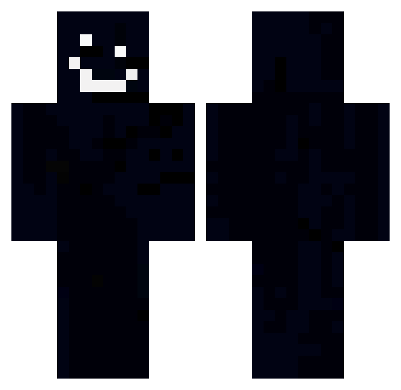 yellows8 Minecraft skin, front and back view