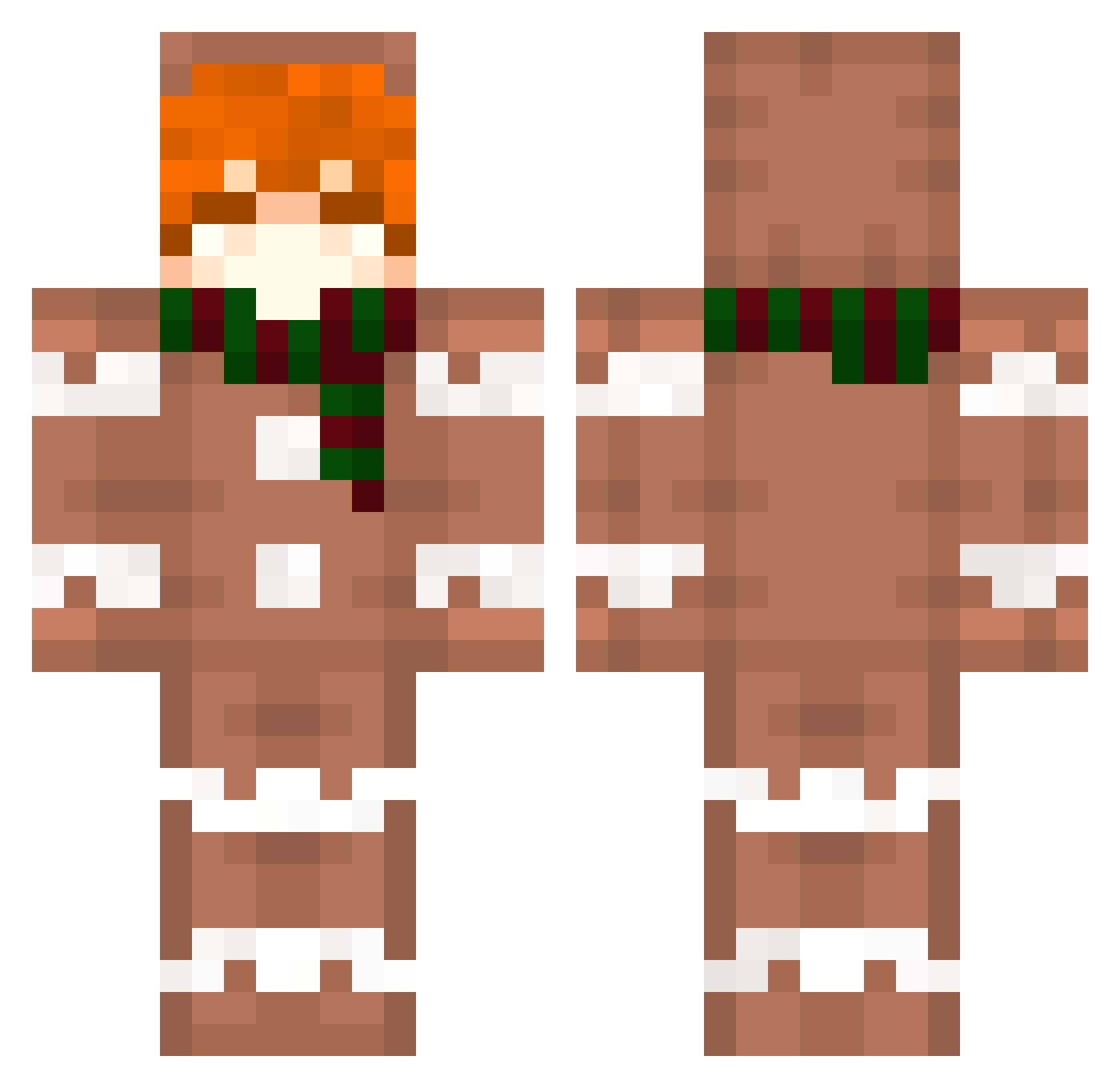 Blue_Null Minecraft skin, front and back view