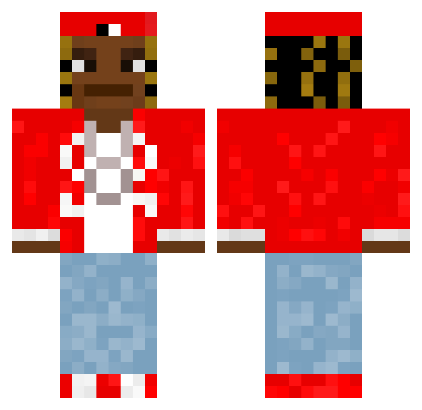 GiulioProGamer08 Minecraft skin, front and back view