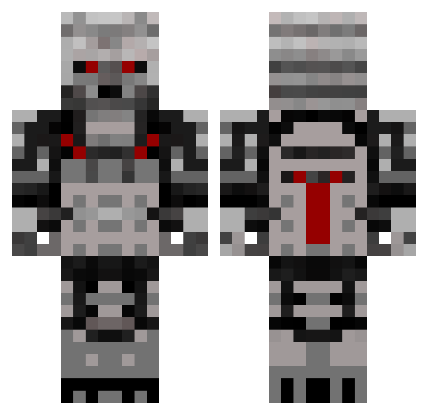 SYOSHINSYA23 Minecraft skin, front and back view