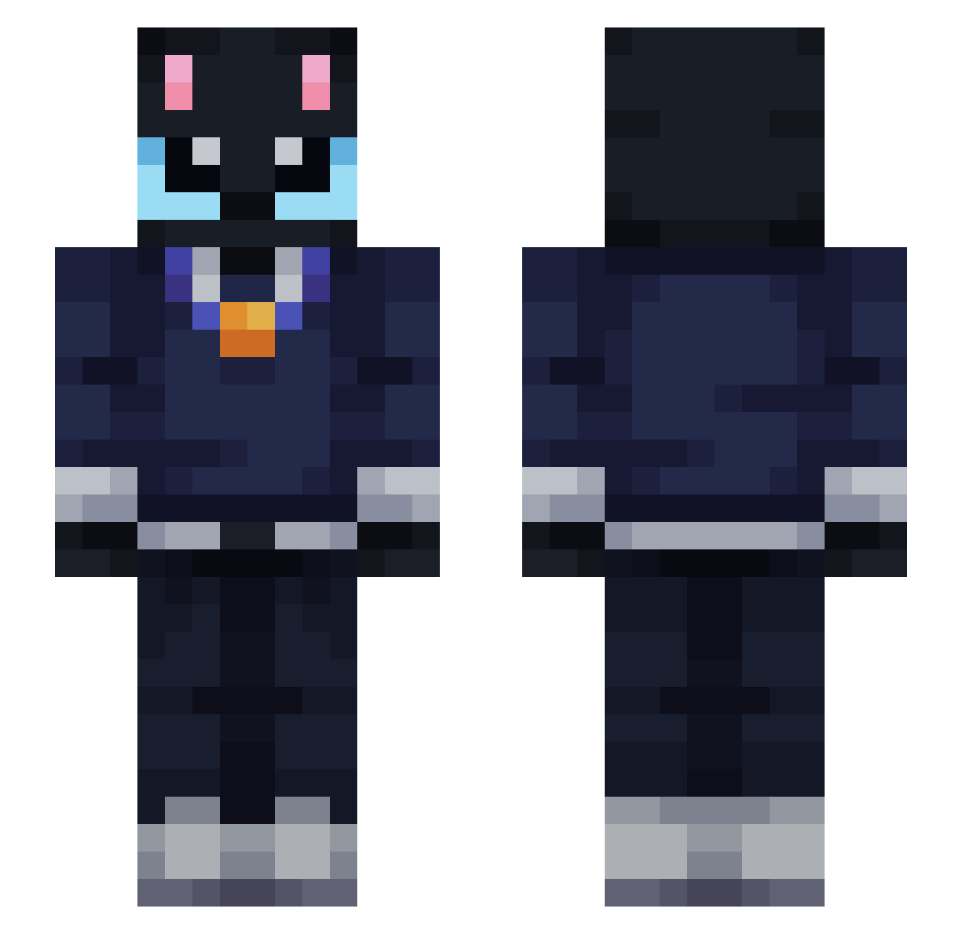 SKYLIGHTOvO Minecraft skin, front and back view