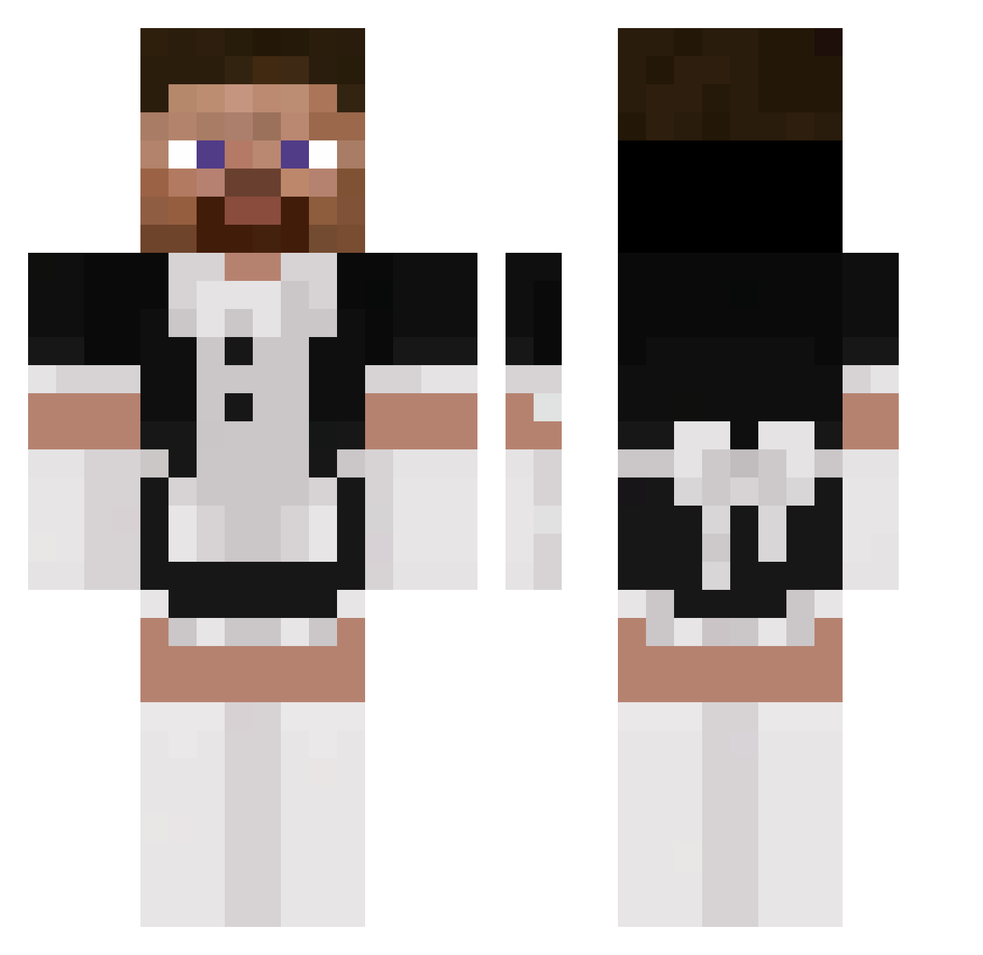 TheProcionCatIta Minecraft skin, front and back view