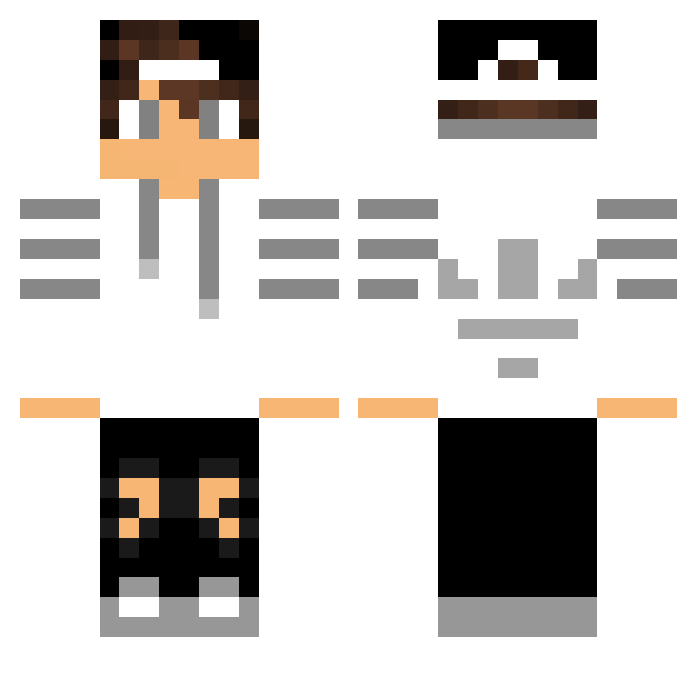 xX_Flogs_Xx Minecraft skin, front and back view