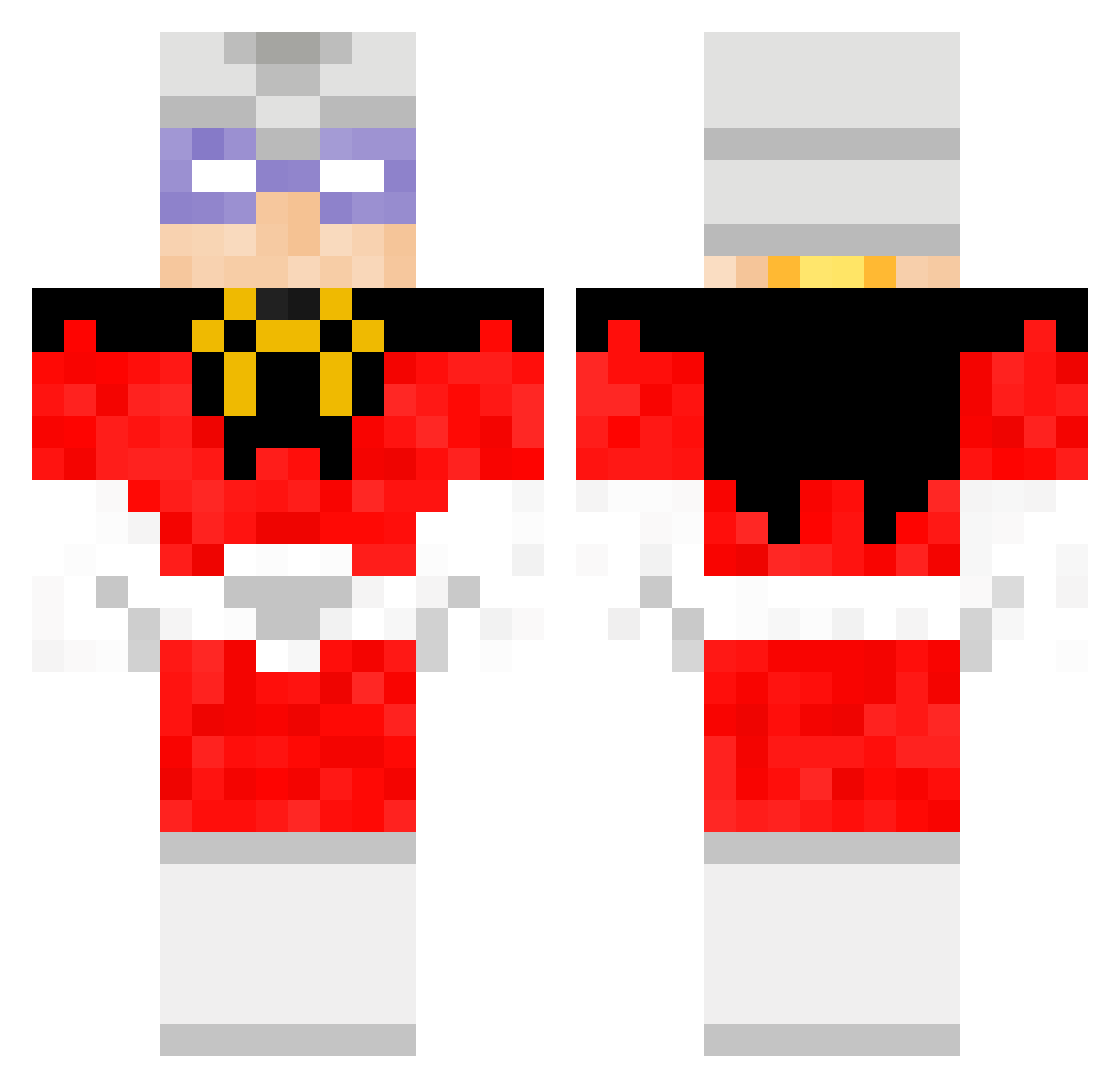 Skully_UC Minecraft skin, front and back view