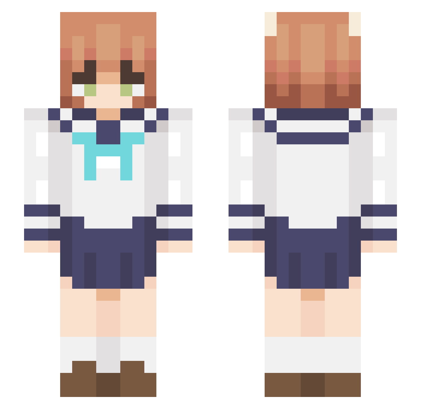 youarefrench_ Minecraft skin, front and back view