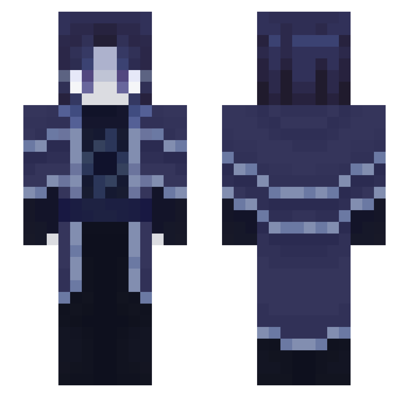 orisheretohelp Minecraft skin, front and back view