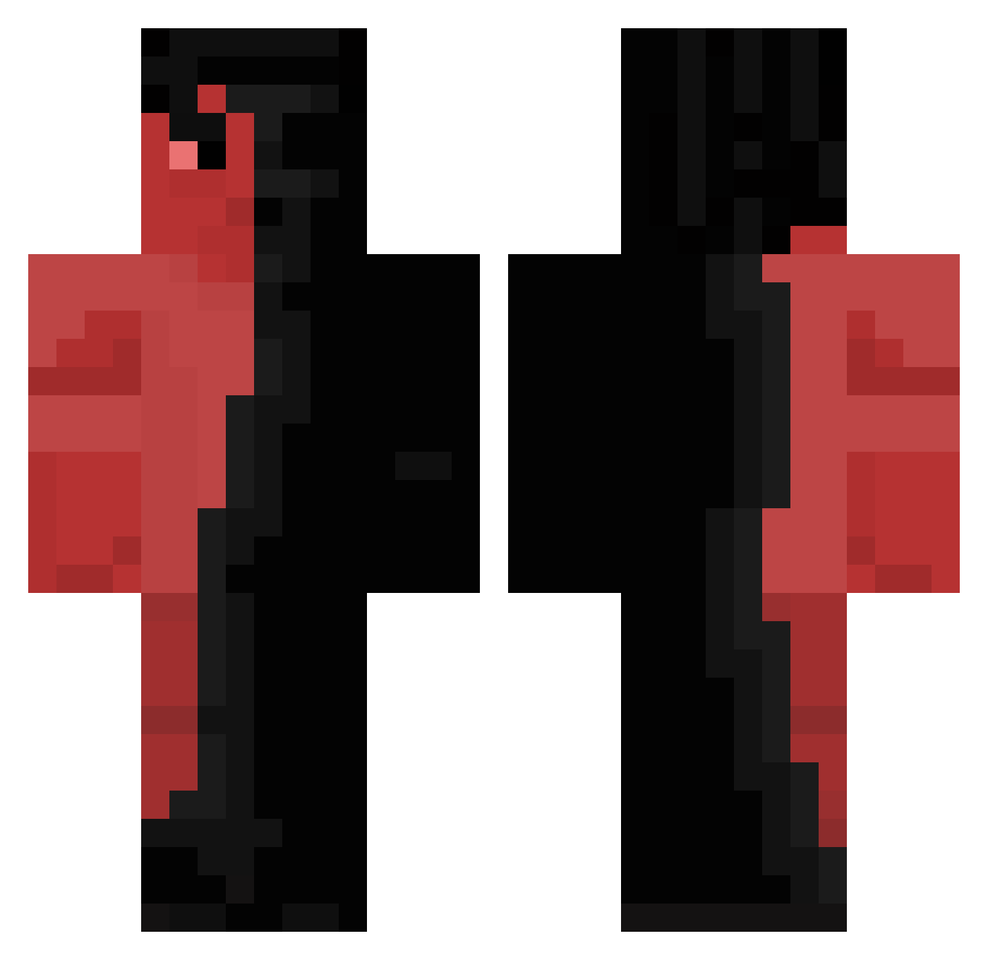 N81h8n Minecraft skin, front and back view