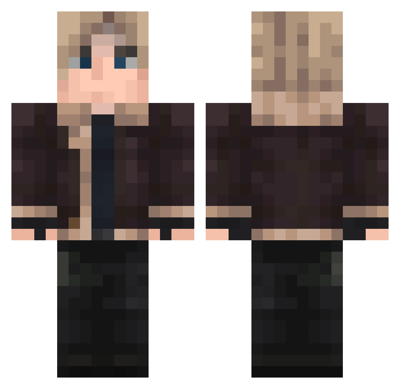gaa_ Minecraft skin, front and back view
