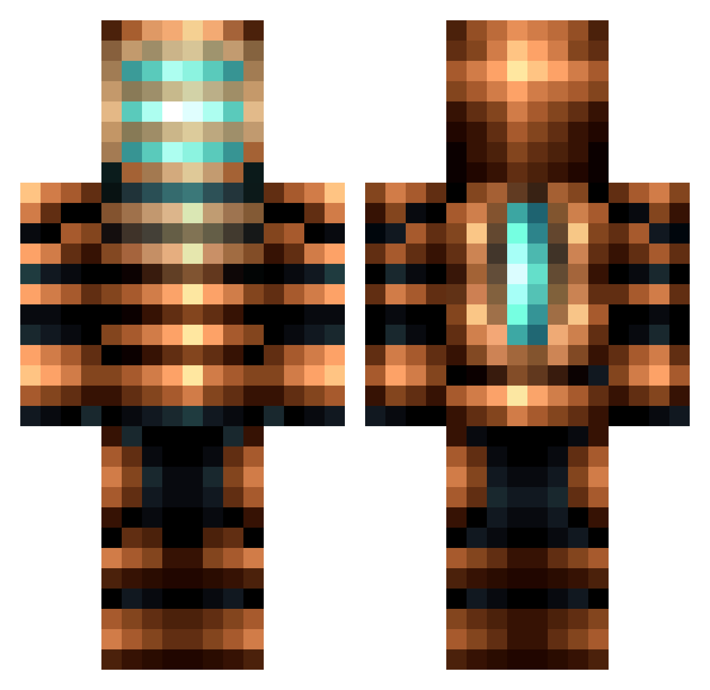 Spartan_DeGore Minecraft skin, front and back view