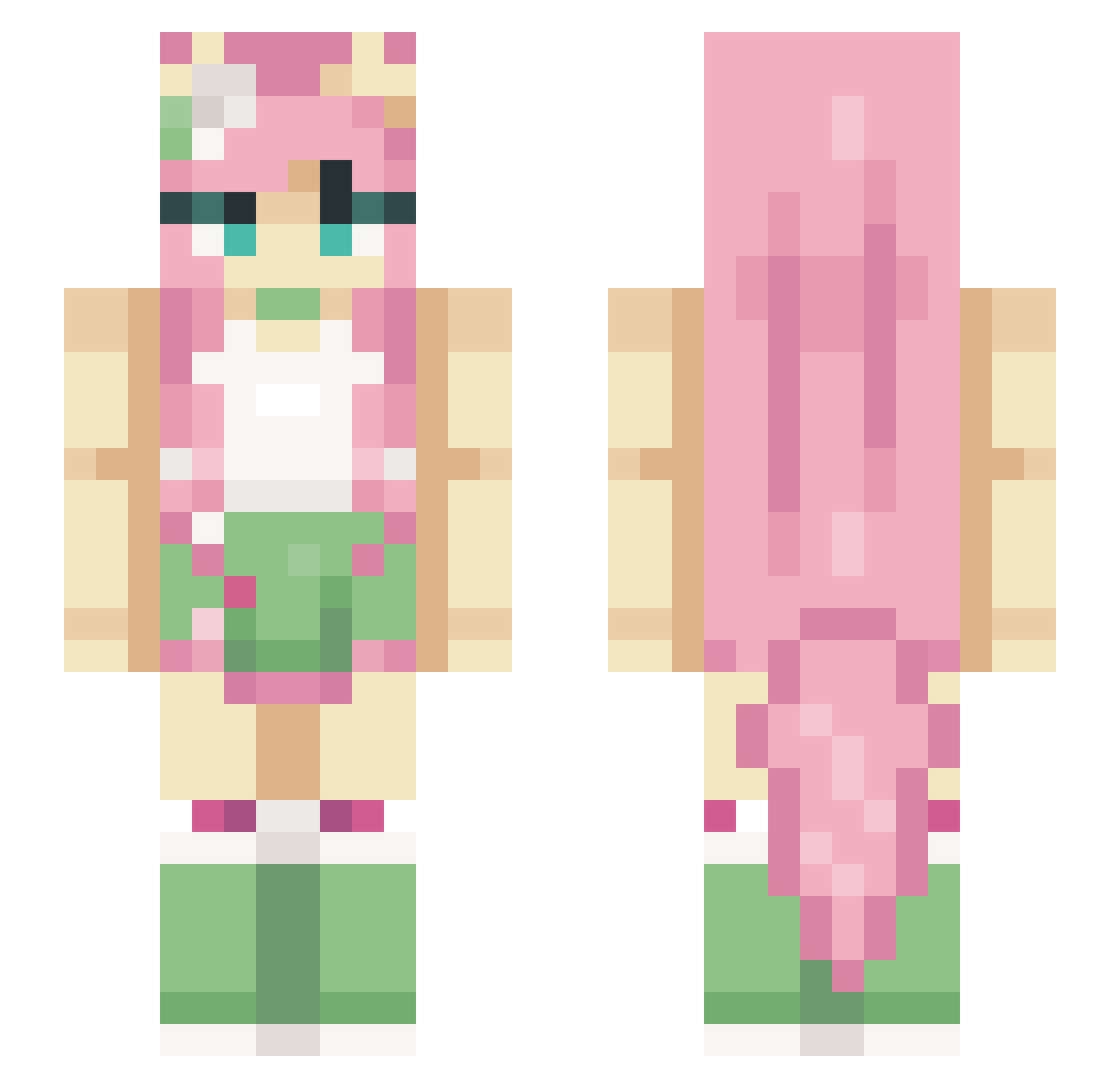 Sosik177 Minecraft skin, front and back view