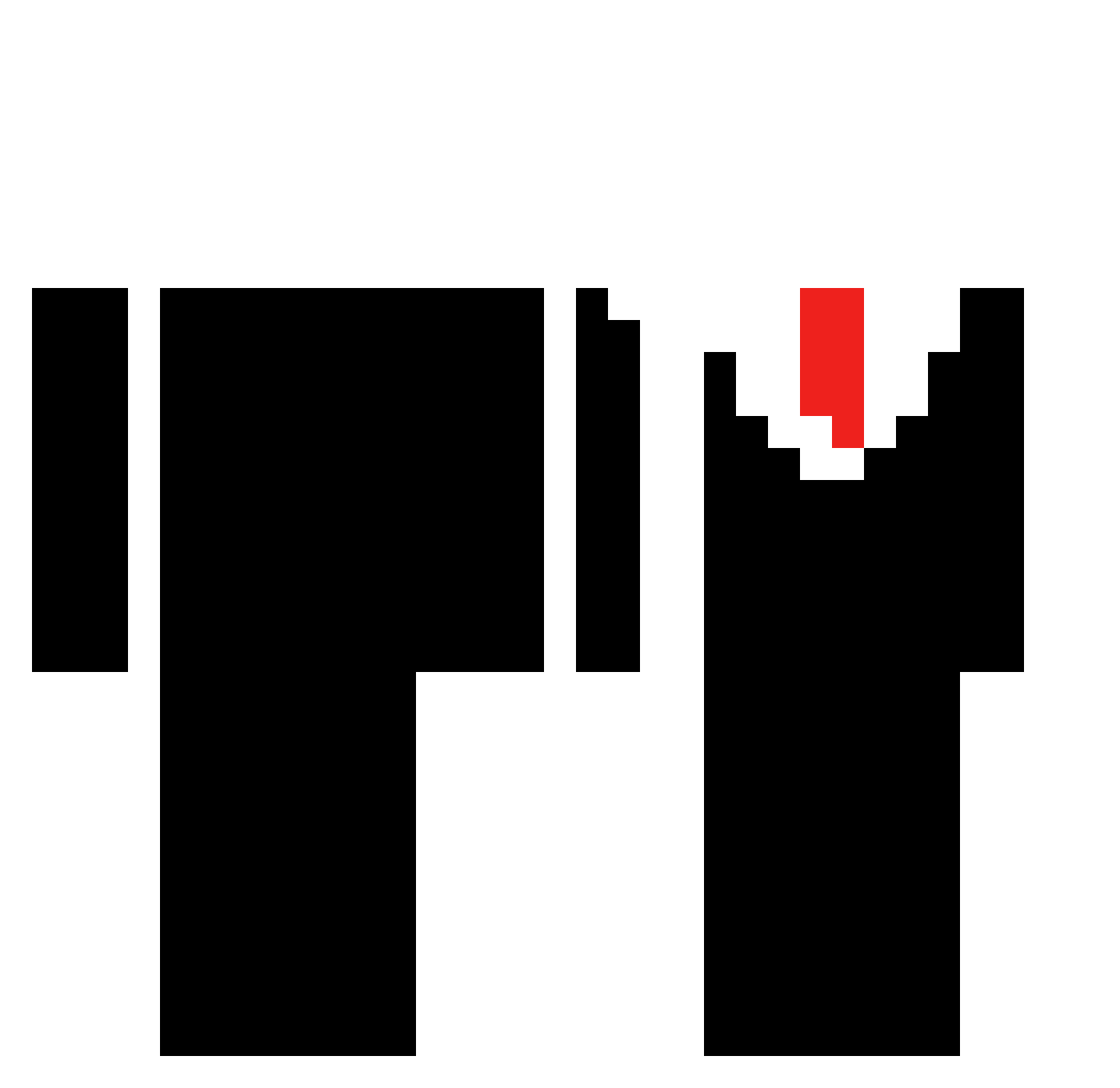 Barad Minecraft skin, front and back view