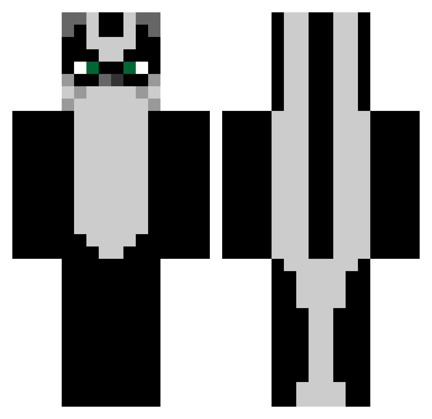 Say__10 Minecraft skin, front and back view