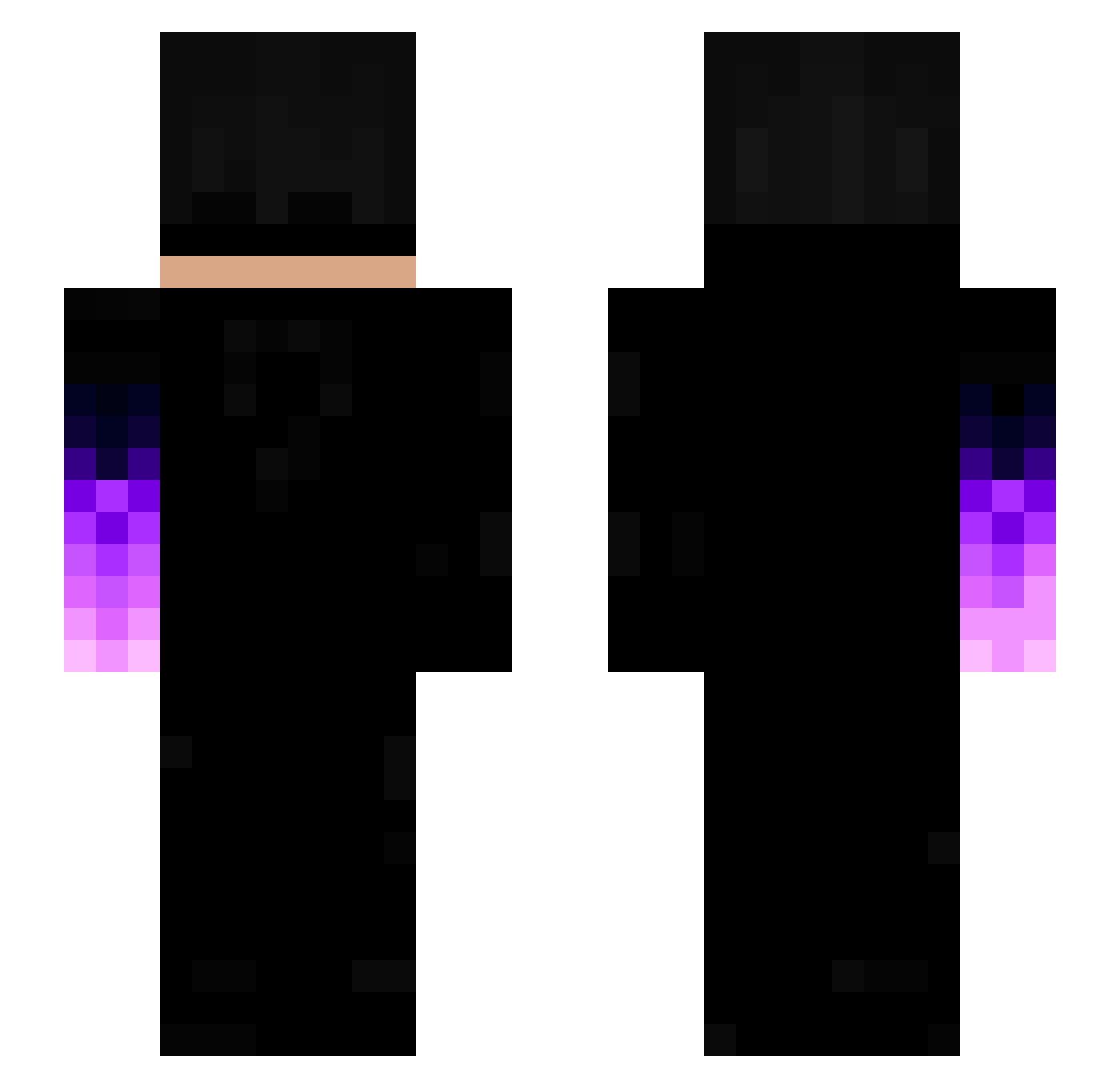 kleydzzz Minecraft skin, front and back view