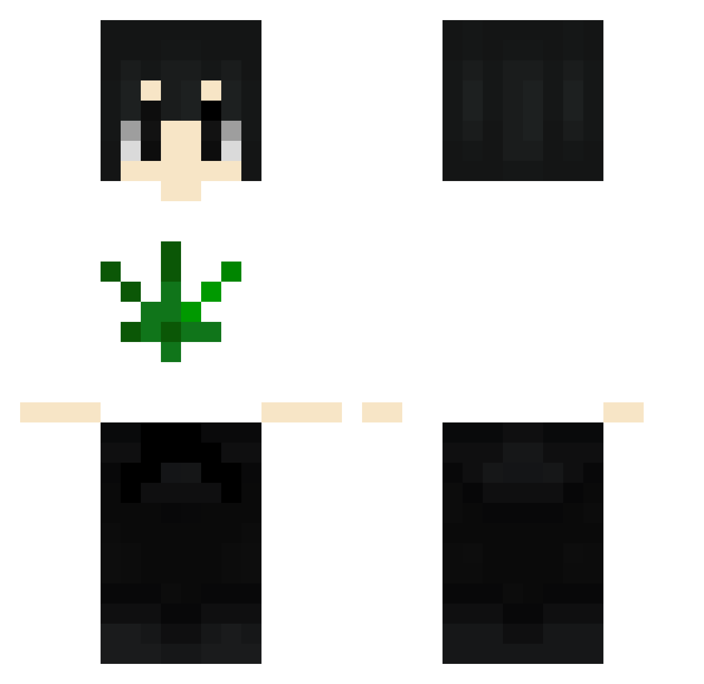 dexsxz Minecraft skin, front and back view
