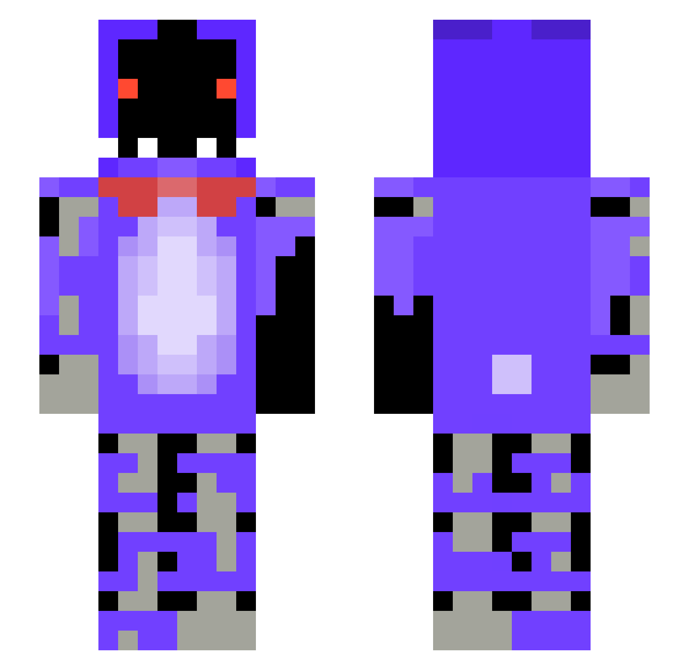 TheEngelchen Minecraft skin, front and back view