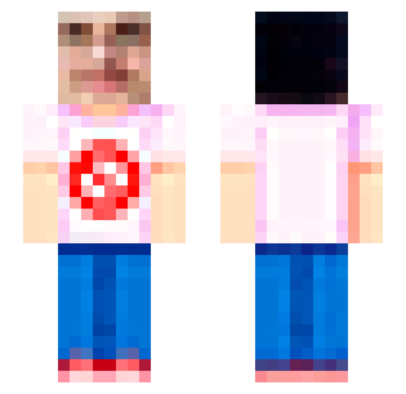 _Kuzy4_ Minecraft skin, front and back view
