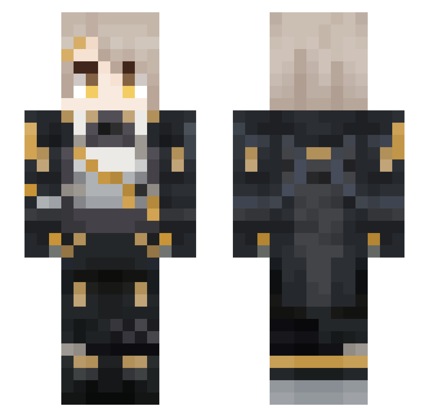 SerJuanjo Minecraft skin, front and back view