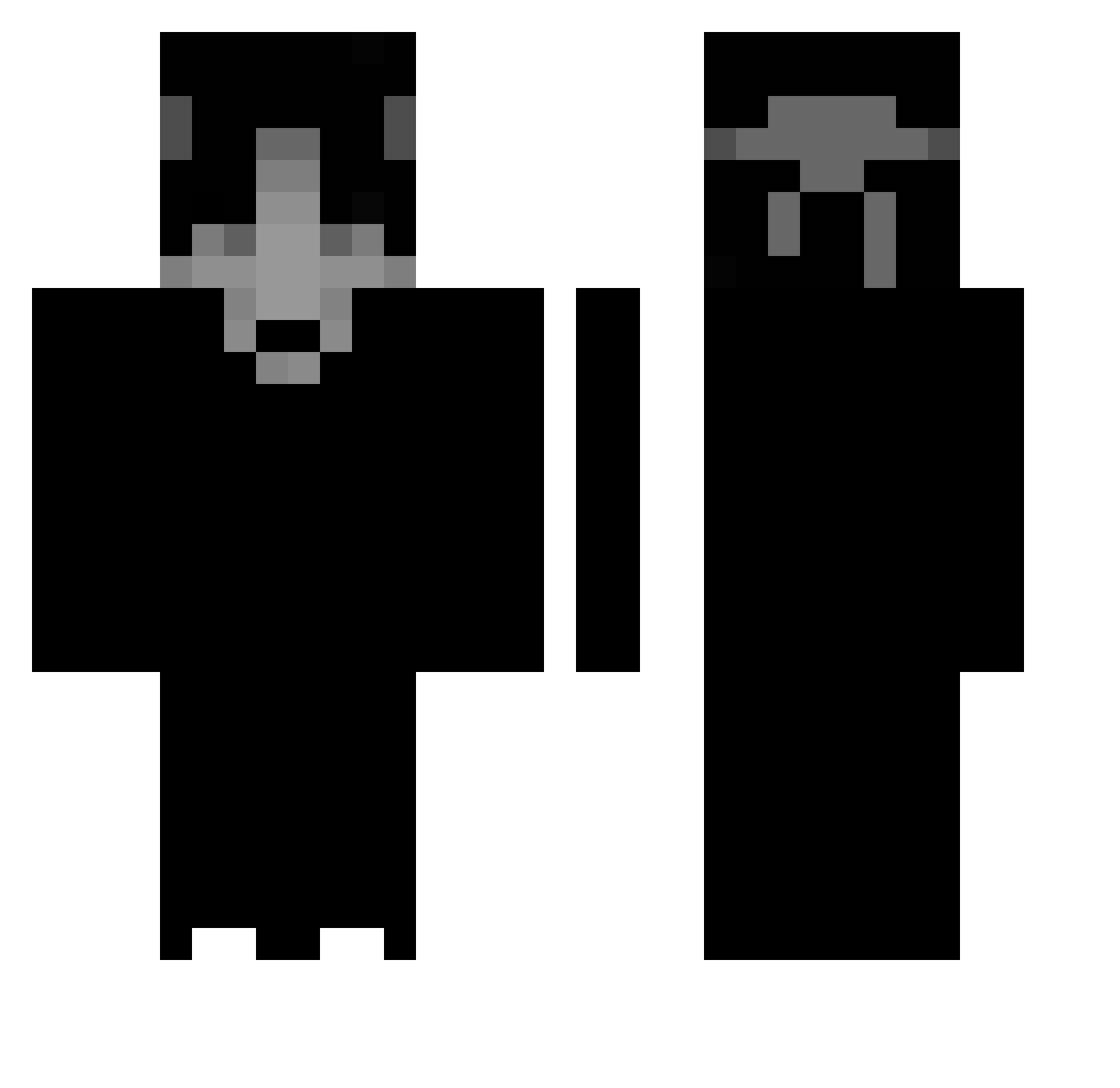 Twitch_kiiinannn Minecraft skin, front and back view