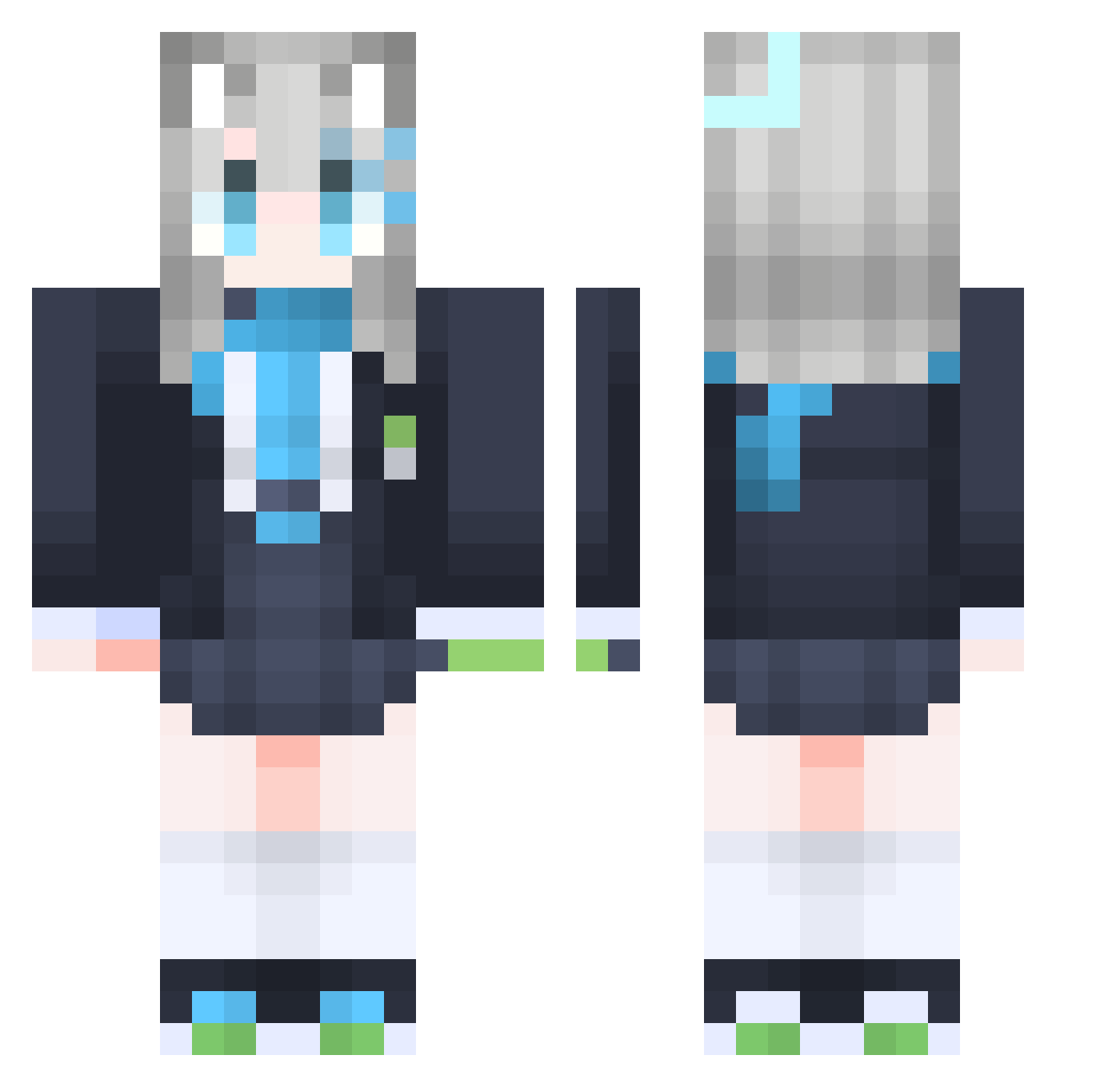 space96135 Minecraft skin, front and back view