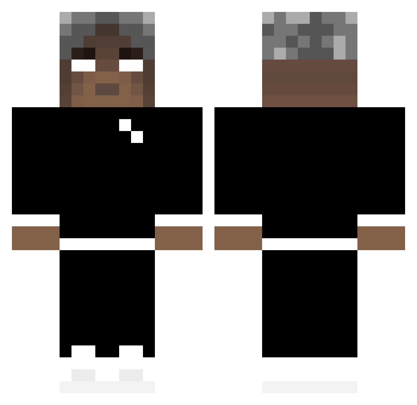 TurboIceTea Minecraft skin, front and back view