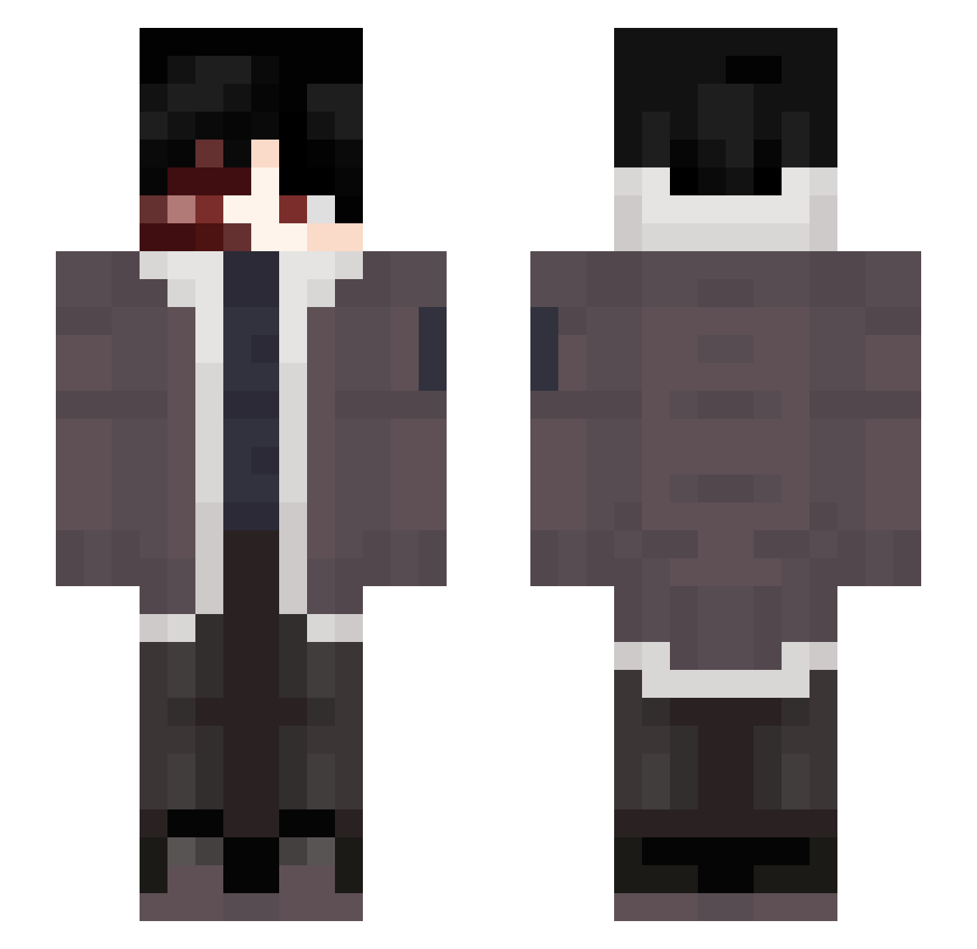HaveaNiceLife_ Minecraft skin, front and back view