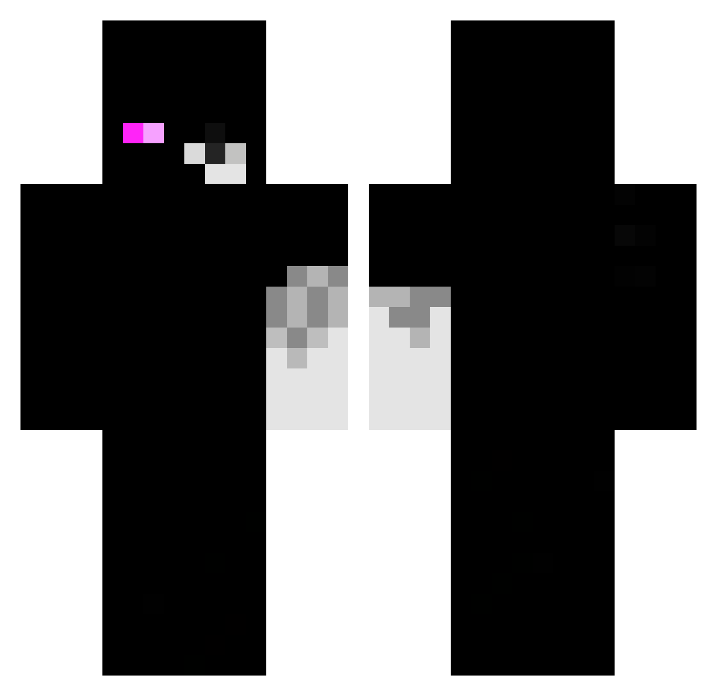 cweI67 Minecraft skin, front and back view