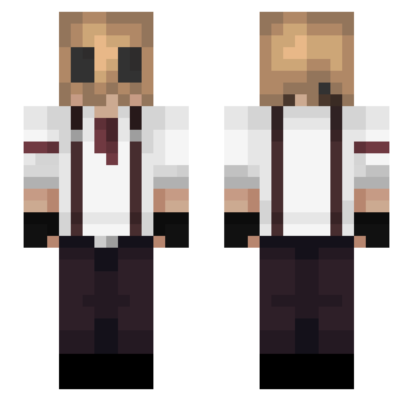 VenoVenice Minecraft skin, front and back view