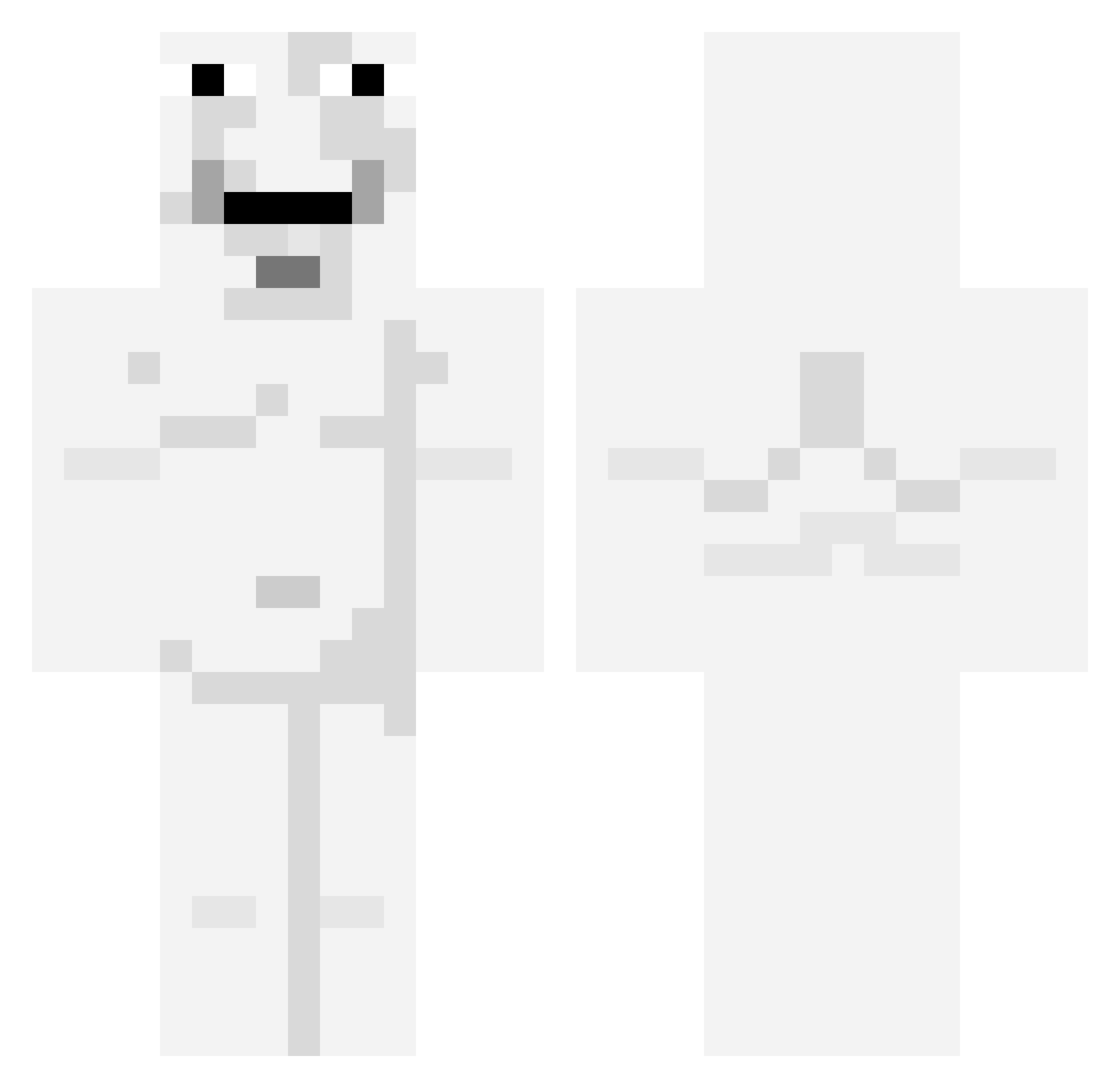ewyuckyy Minecraft skin, front and back view