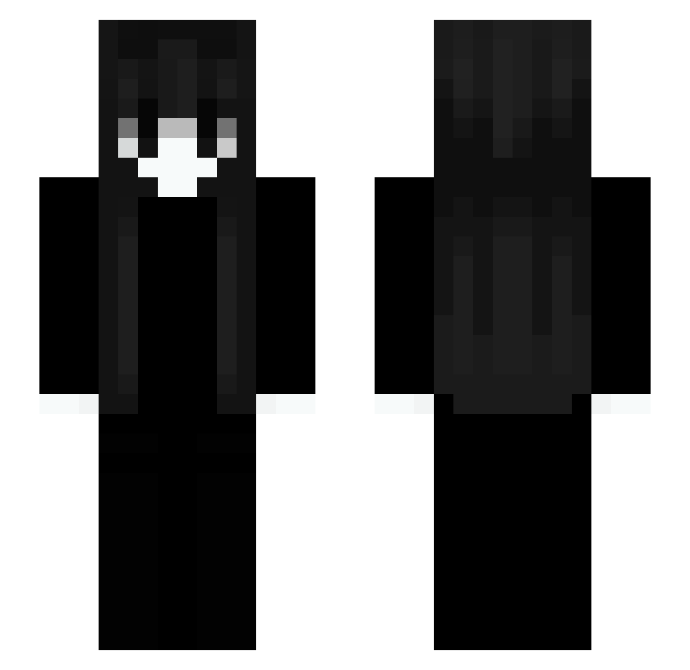 dmaMC Minecraft skin, front and back view