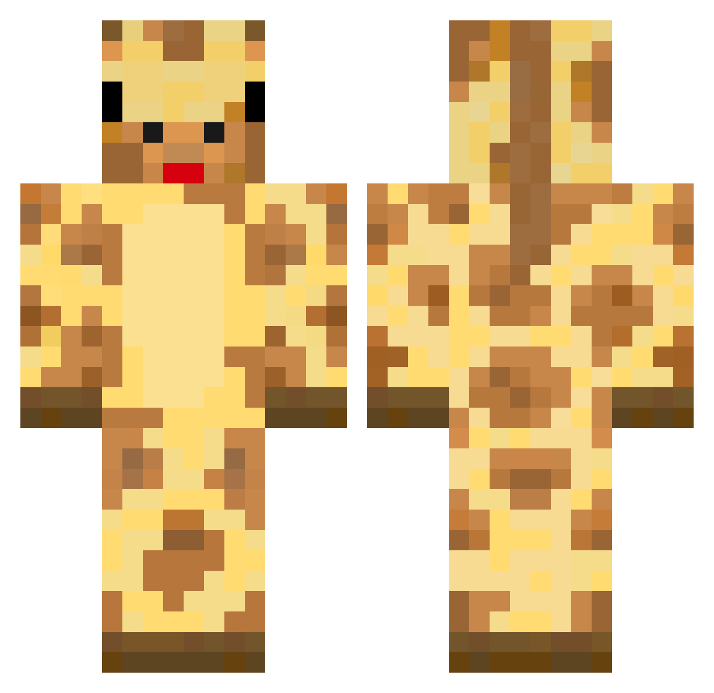 felk_rawr_owo_x3 Minecraft skin, front and back view