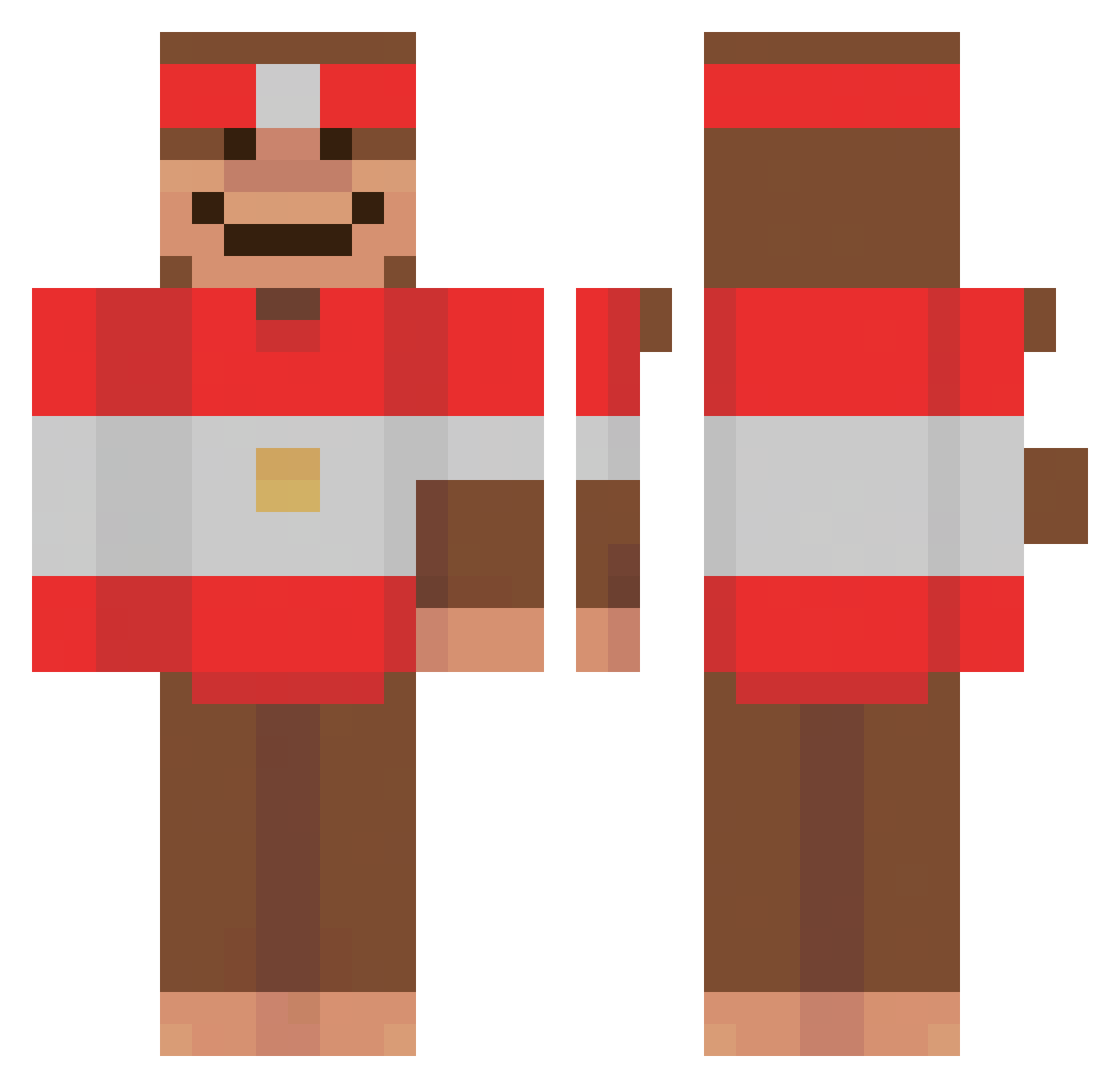 Abdiel1108 Minecraft skin, front and back view