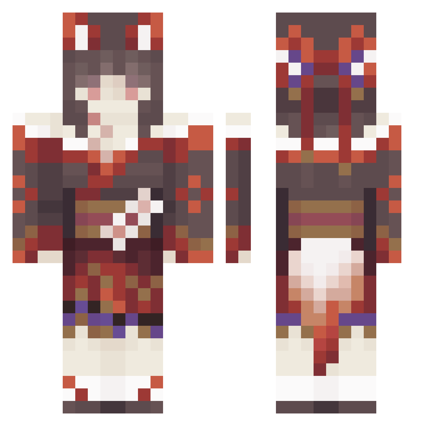 gbl_fakagi Minecraft skin, front and back view