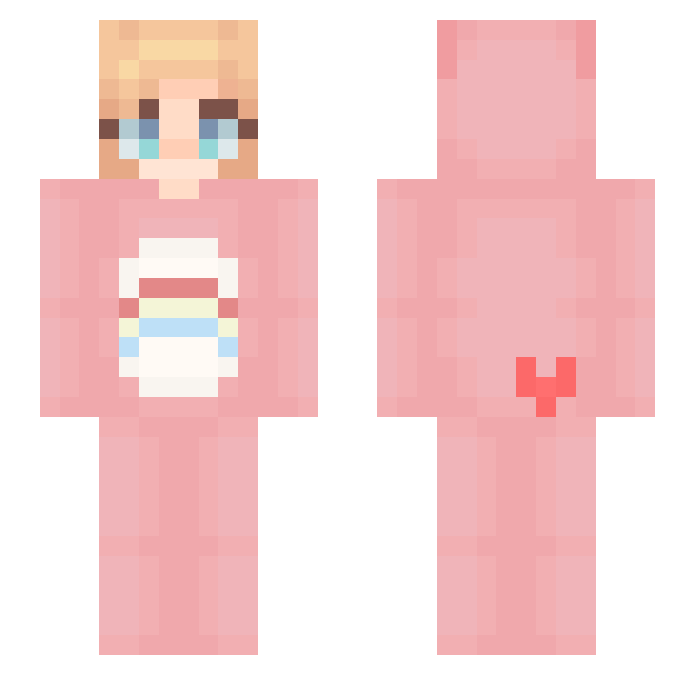 BlipBlap49 Minecraft skin, front and back view