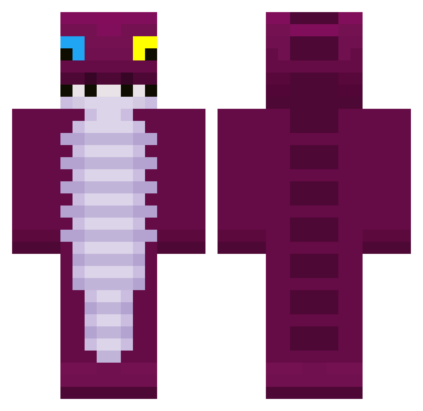 bruhof_ Minecraft skin, front and back view