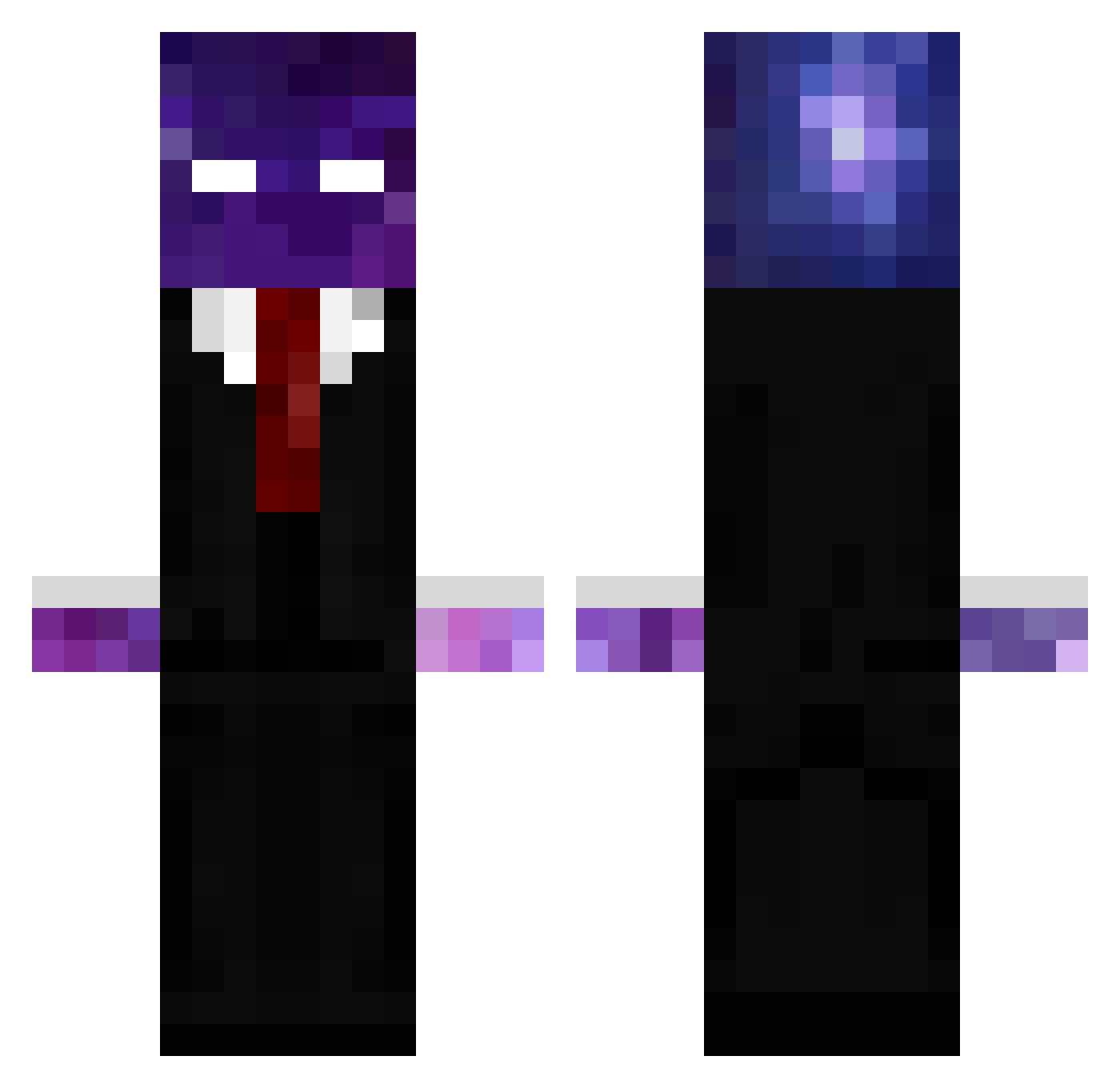 Dimitri_001 Minecraft skin, front and back view
