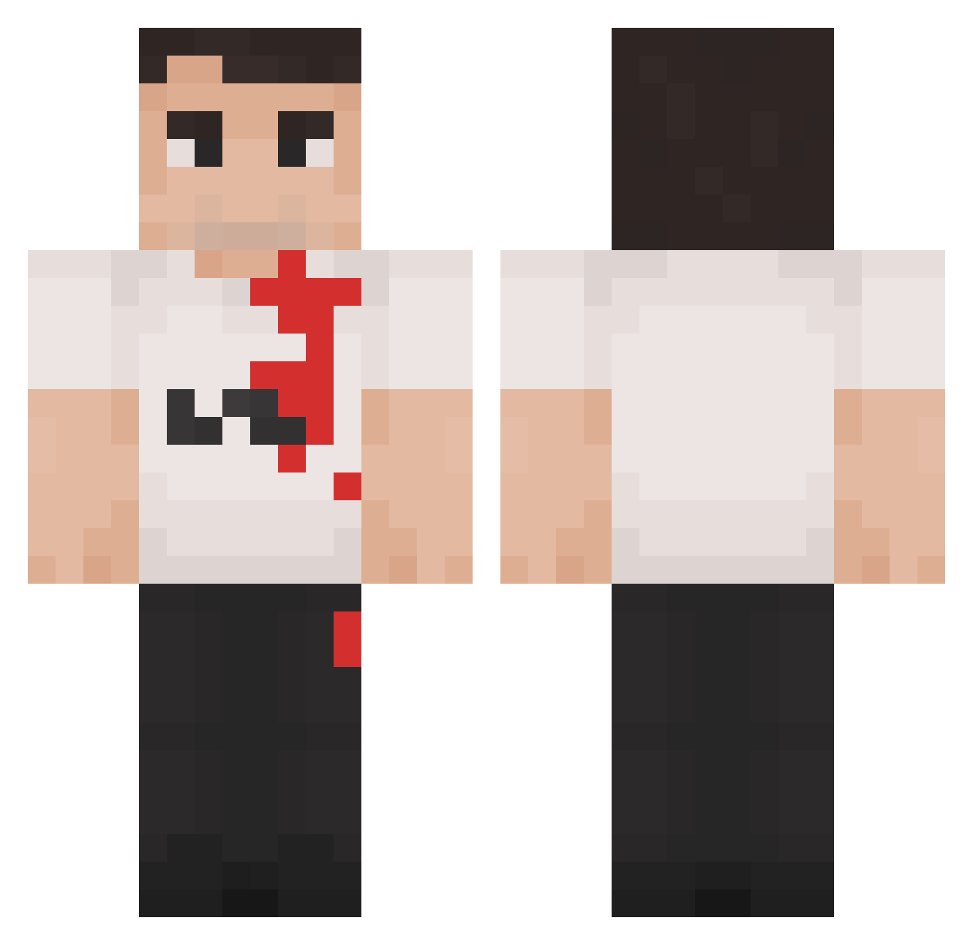 MattiaD07 Minecraft skin, front and back view