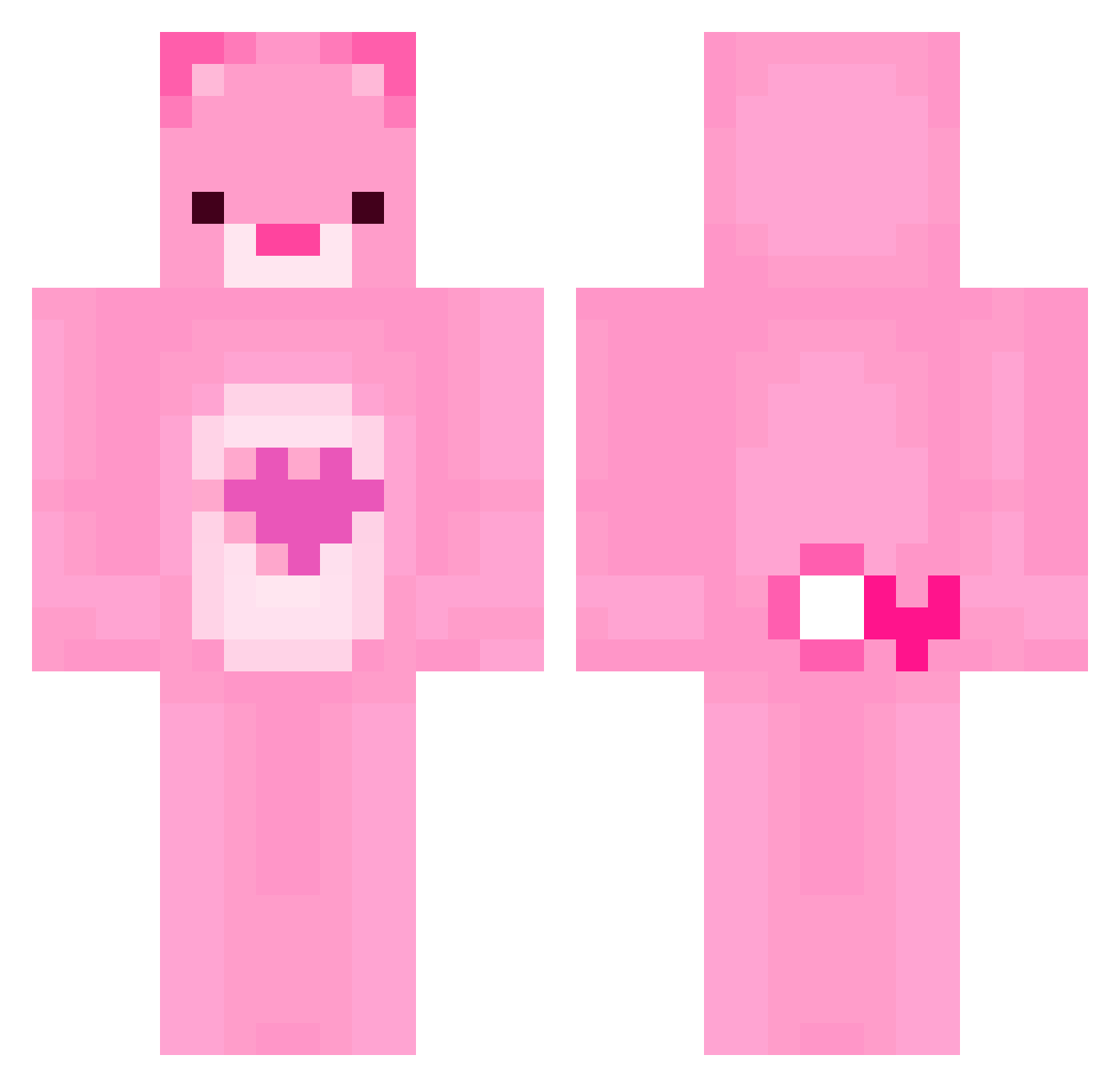 CM8A Minecraft skin, front and back view