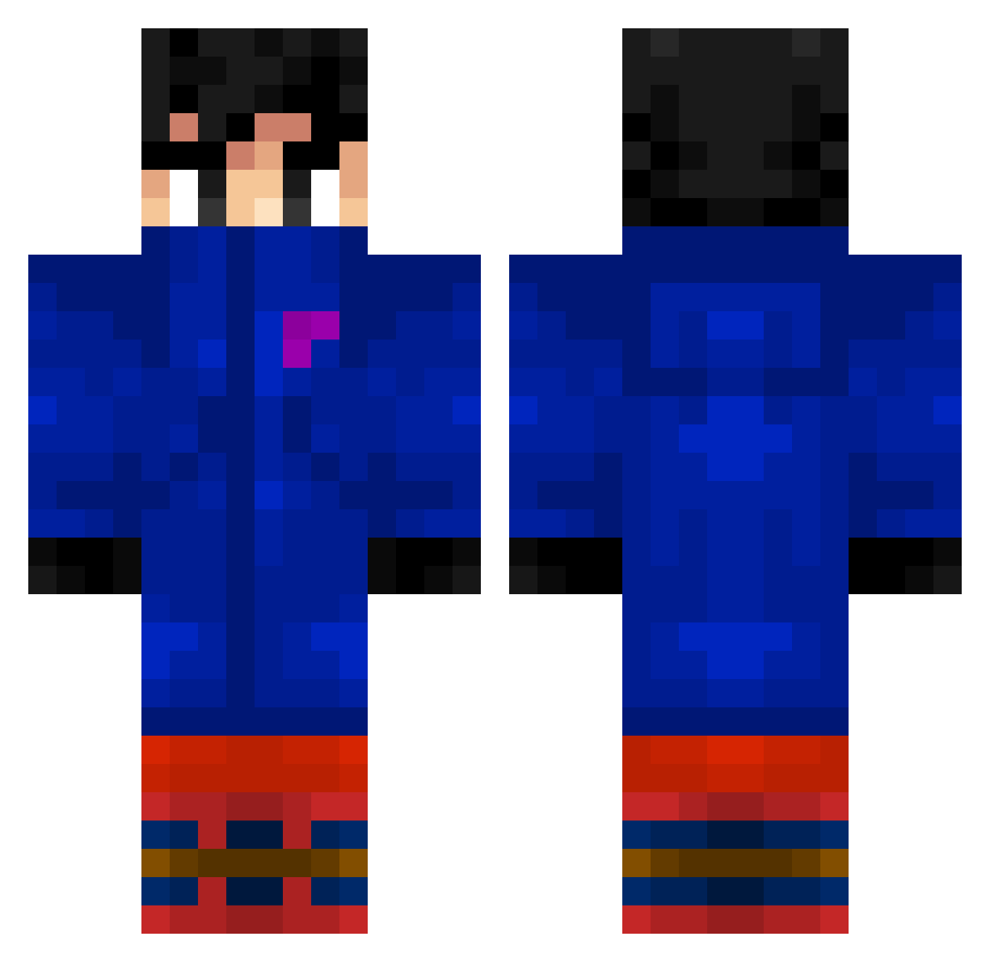 shinsz_ Minecraft skin, front and back view