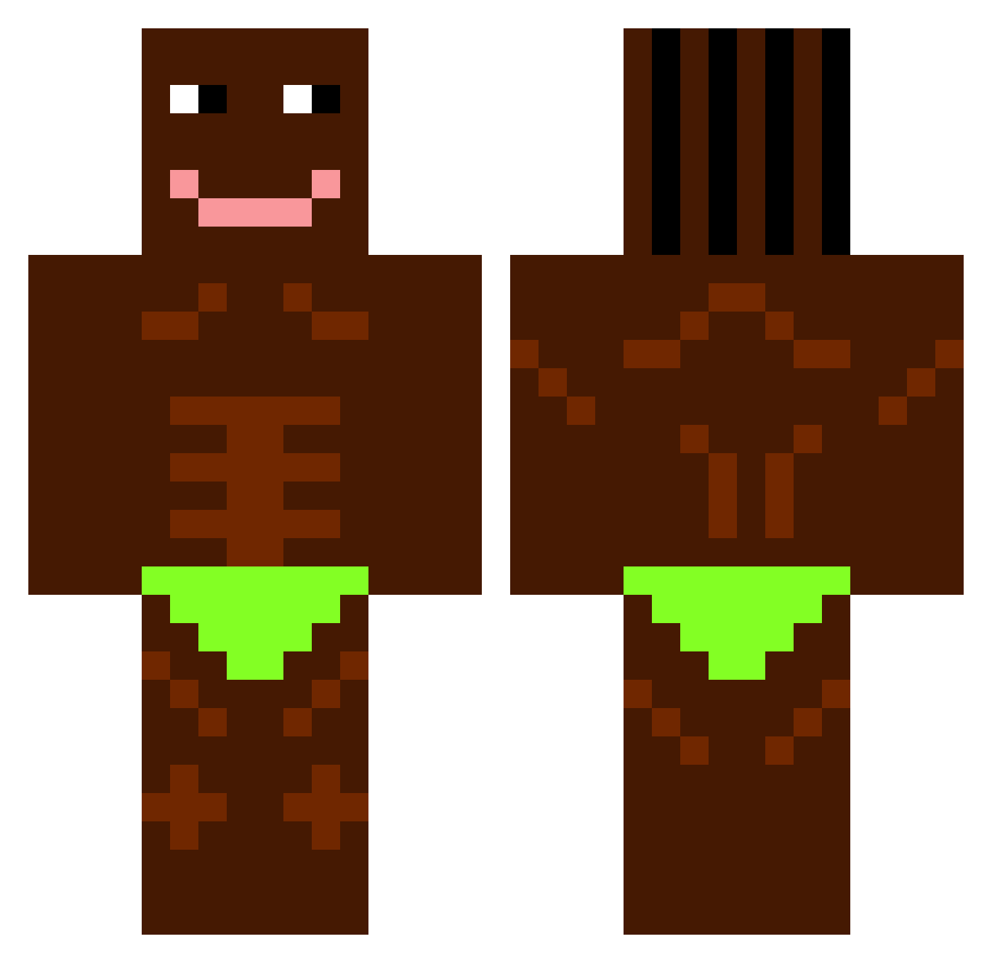 NILOY_098 Minecraft skin, front and back view