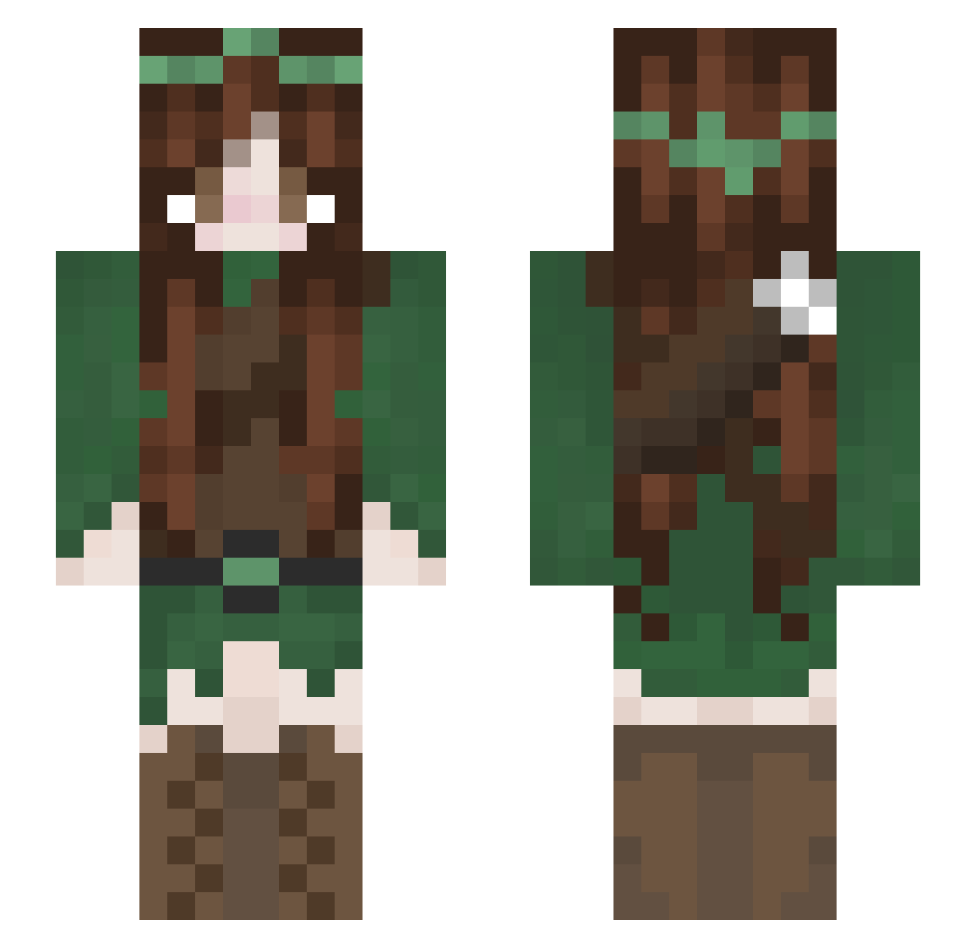 MyrhiMairhym Minecraft skin, front and back view