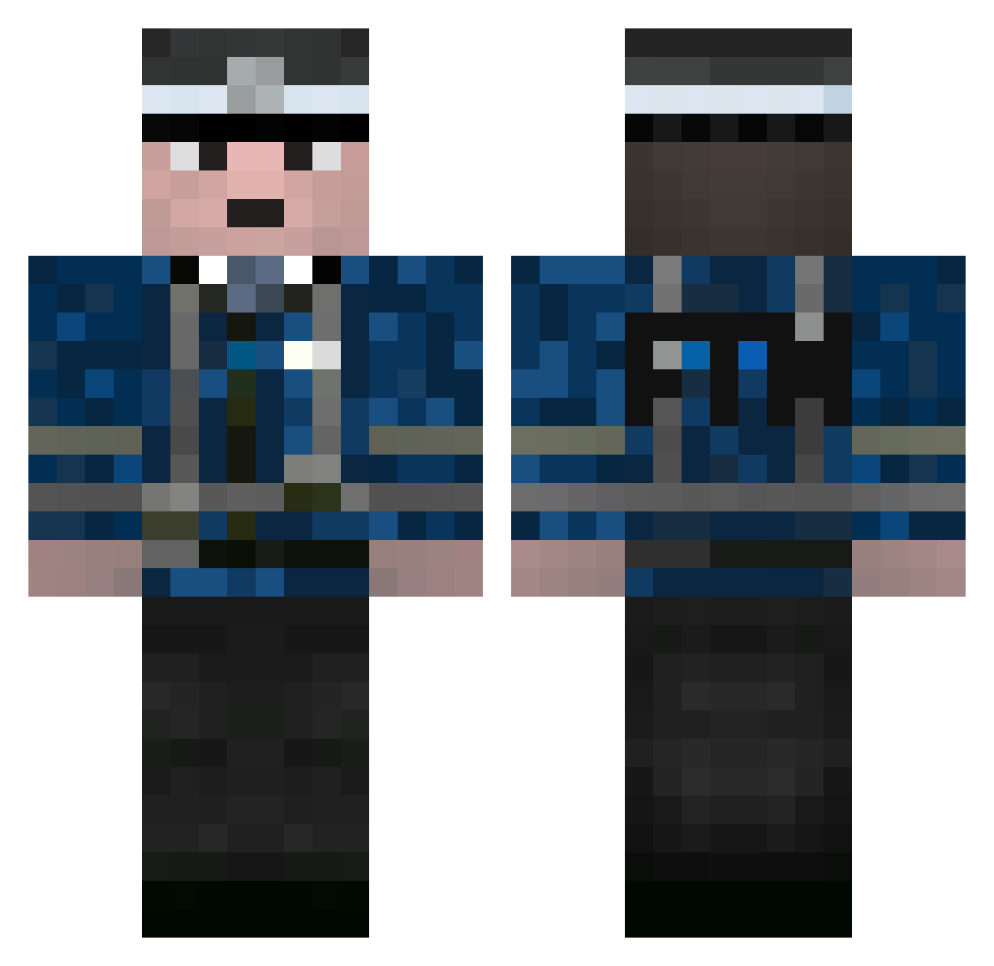 jamalwiththe9 Minecraft skin, front and back view
