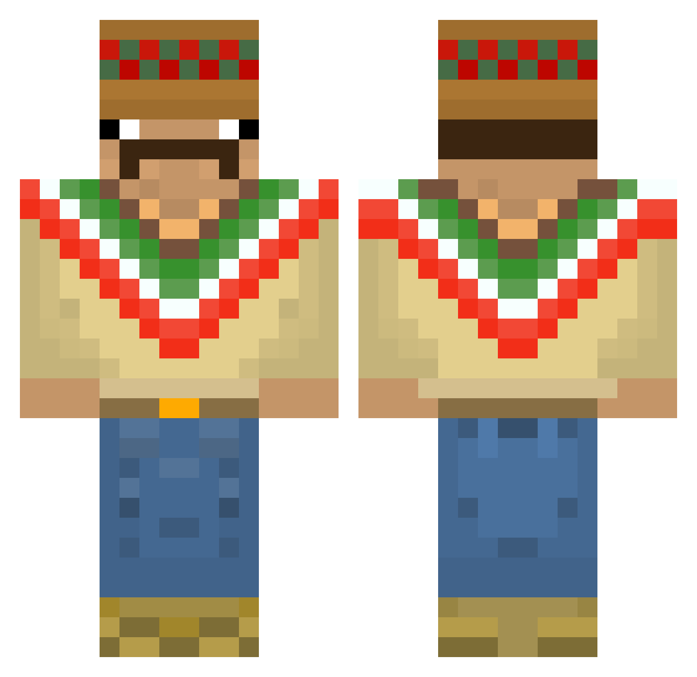 Joa0_L1ma Minecraft skin, front and back view