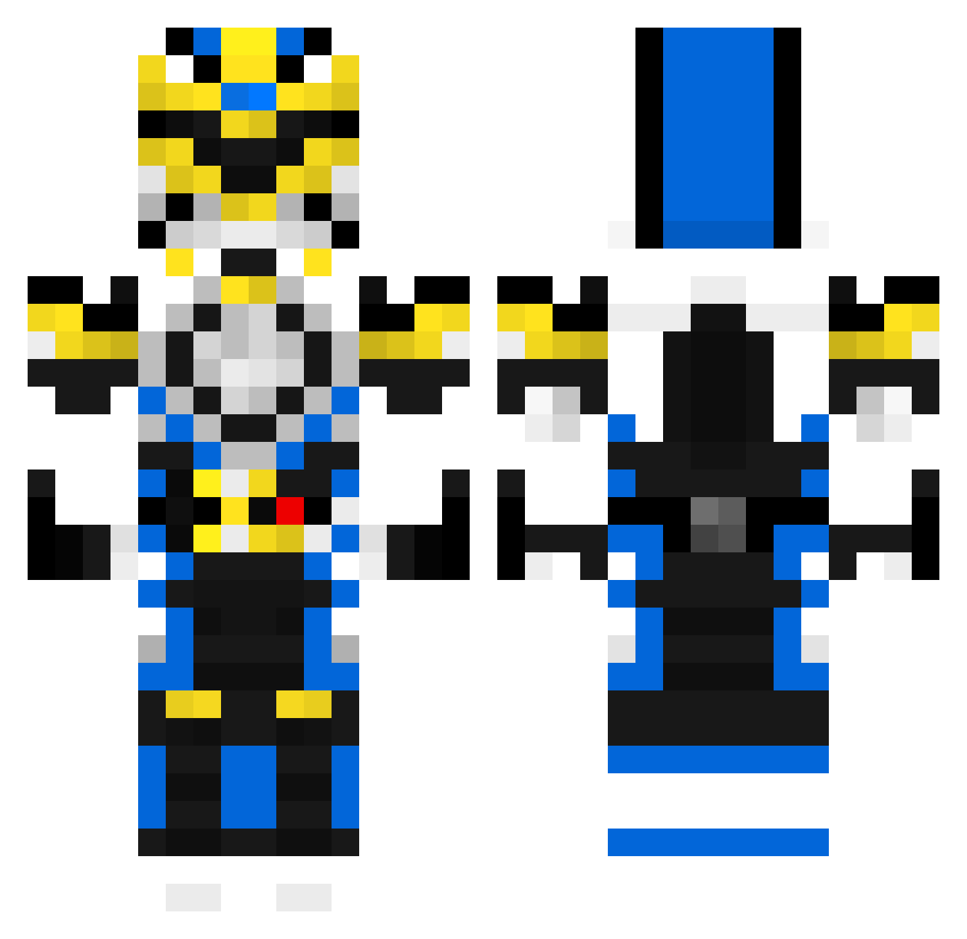 awesomeguy2731 Minecraft skin, front and back view
