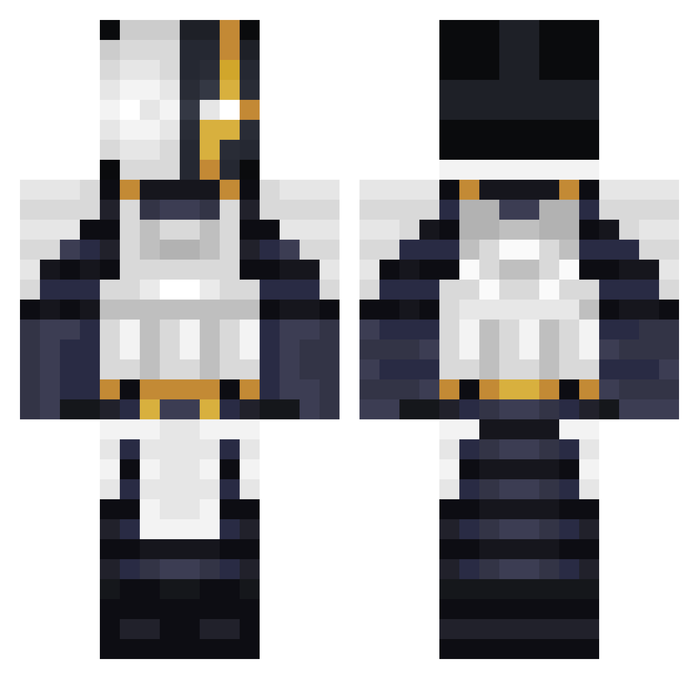 ImFireBlaZe_ Minecraft skin, front and back view