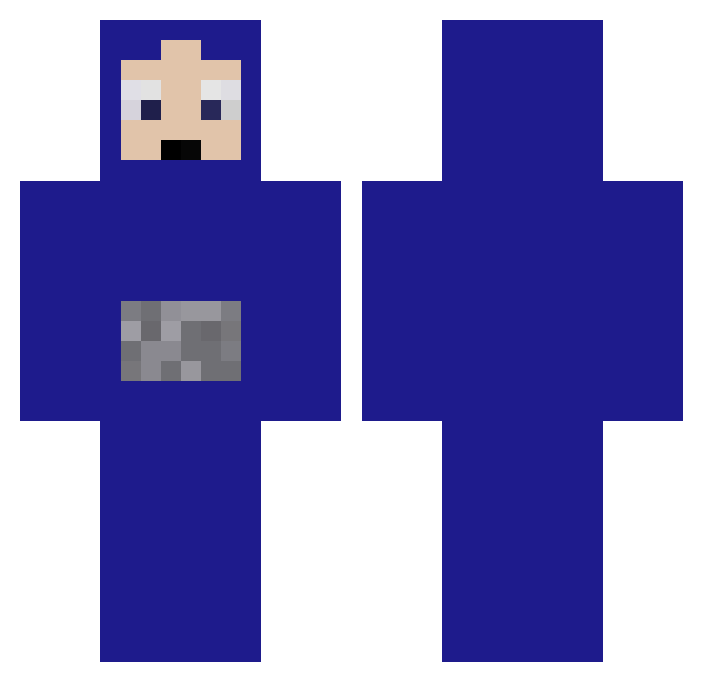 UnicornLover_567 Minecraft skin, front and back view